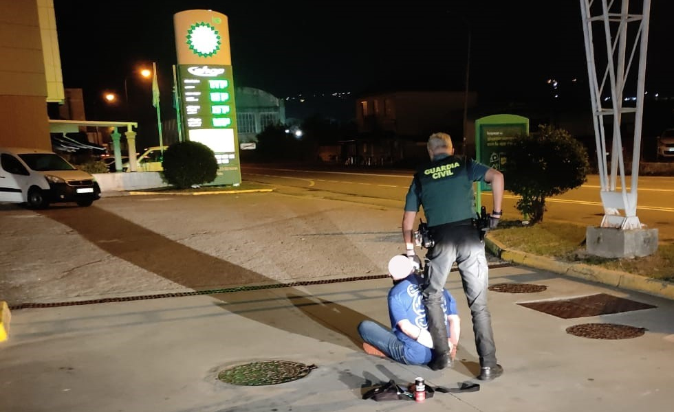 Detenido en Moaña al intentar robar una gasolinera