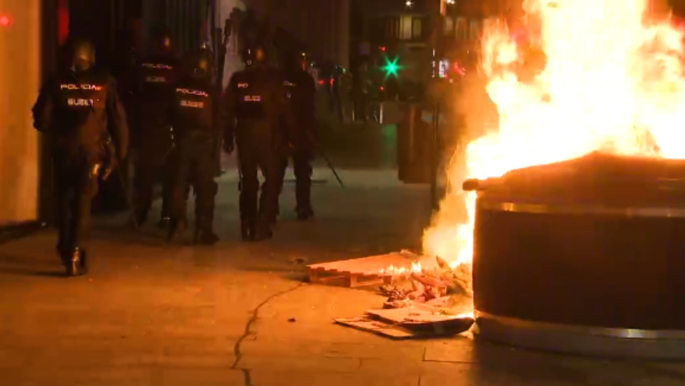 Radicales de ultraizquierda detrás de los disturbios vandálicos en A Coruña