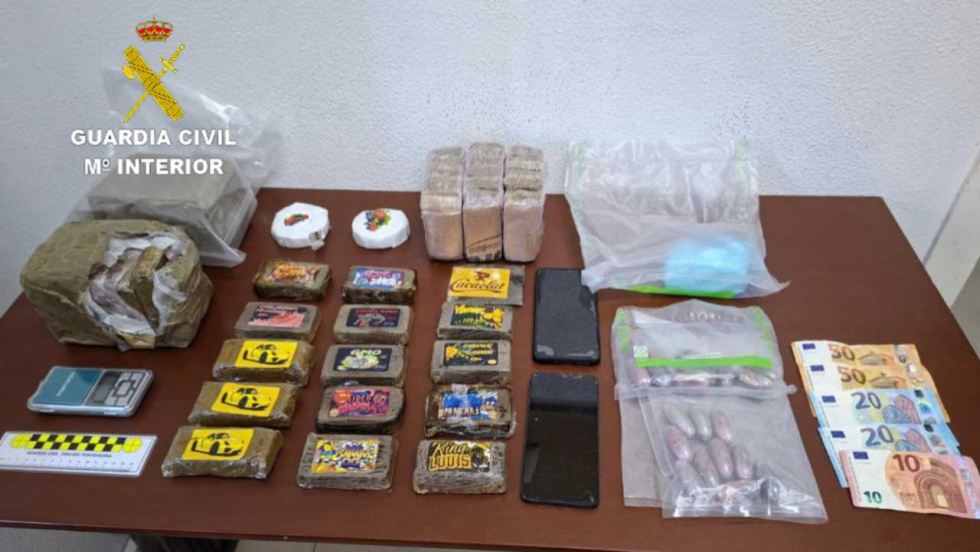Detenido en Cangas con más de 5 kilos de hachís y cocaína