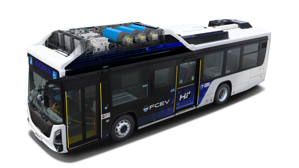 Toyota presenta el autobús de hidrógeno Sora: 300 km de autonomía