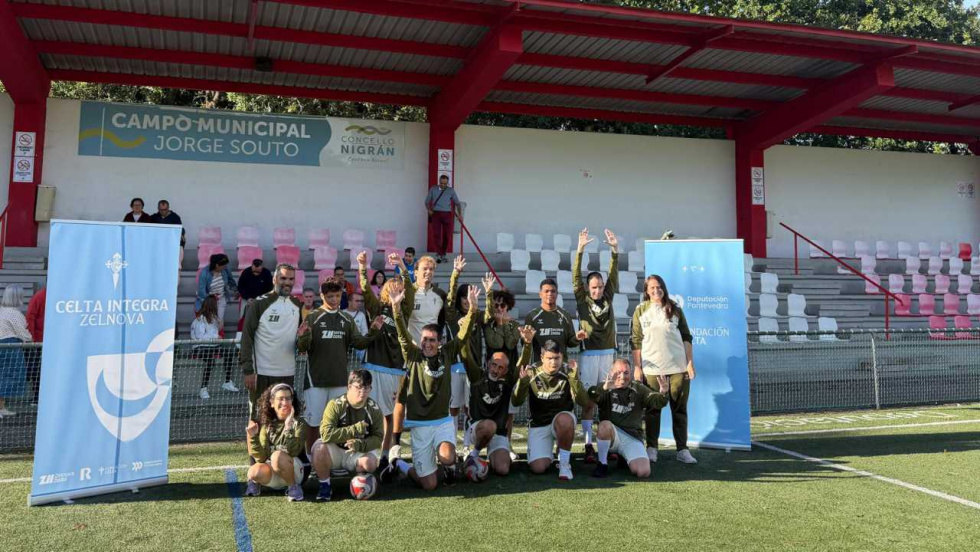 Nigrán estrena una escuela de fútbol inclusivo con el Celta