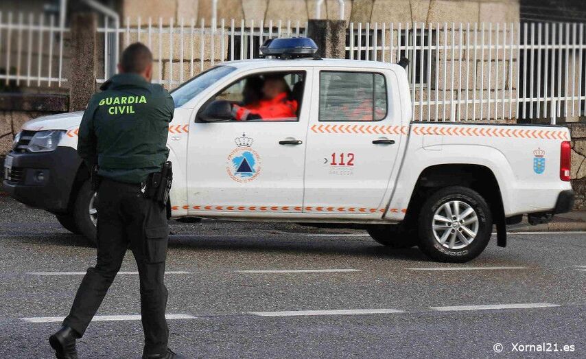 Voluntarios de Protección Civil durante un simulacro