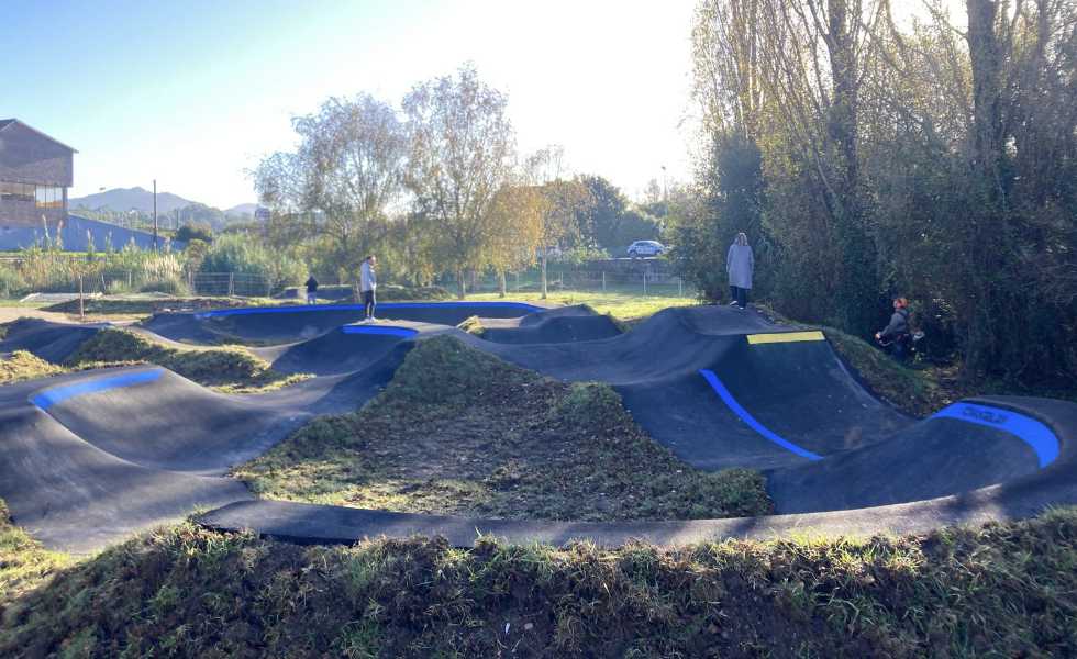 Nigrán construye un  pumptrack para bicicletas en Salgueiral