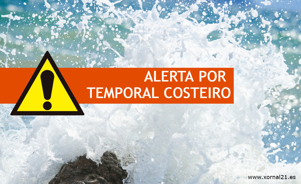 Alerta naranja por temporal costero en las Rías Baixas y A Coruña