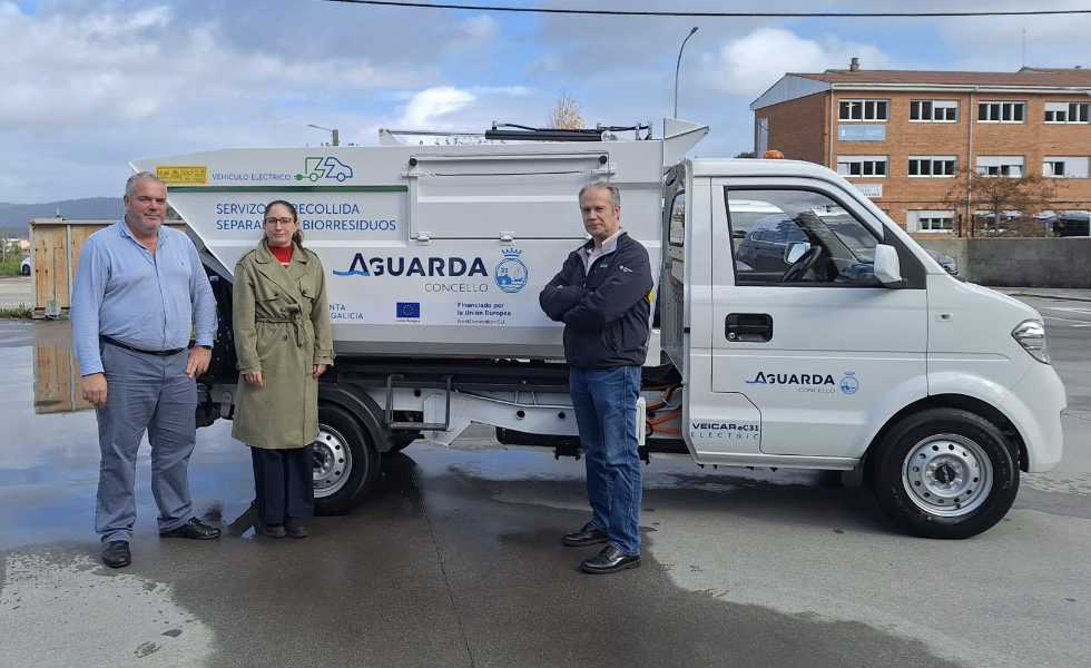 A Guarda incorpora un camión eléctrico para la recogida de biorresiduos