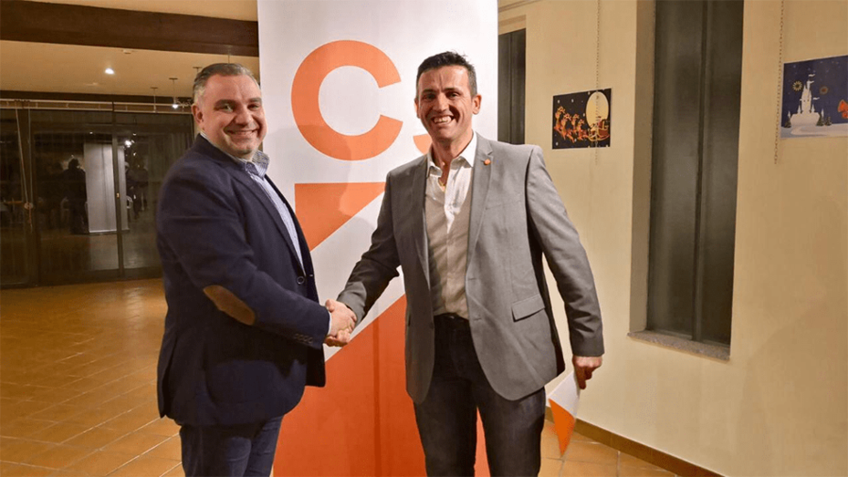 Laureano Bermejo, Secretario de orgaización de Cs Galicia y Ricardo Villa, coordinador de Cs O Rosal.