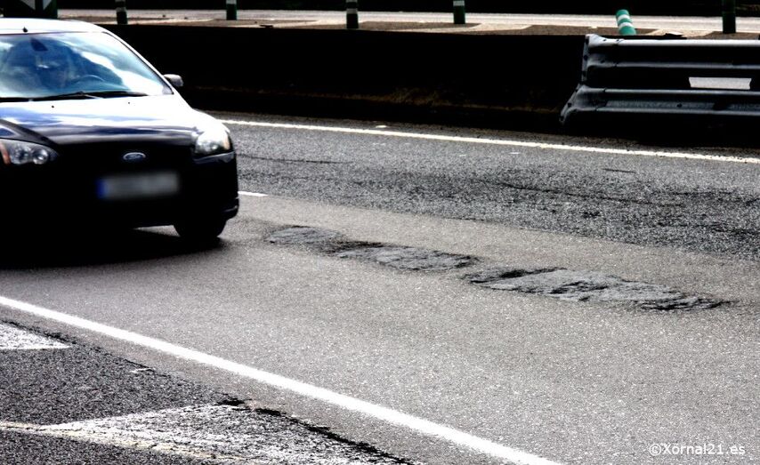 Imaxe da autovía Estratal ao seu paso por Mos