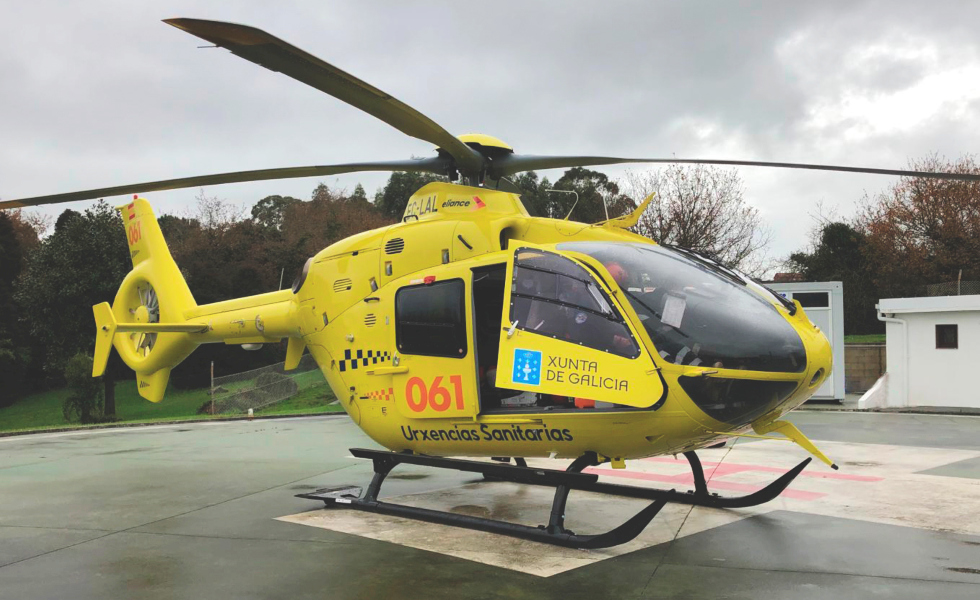 La CIG-Saúde critica el gasto de 55 millones en un helicóptero nocturno frente a la falta de bases medicalizadas