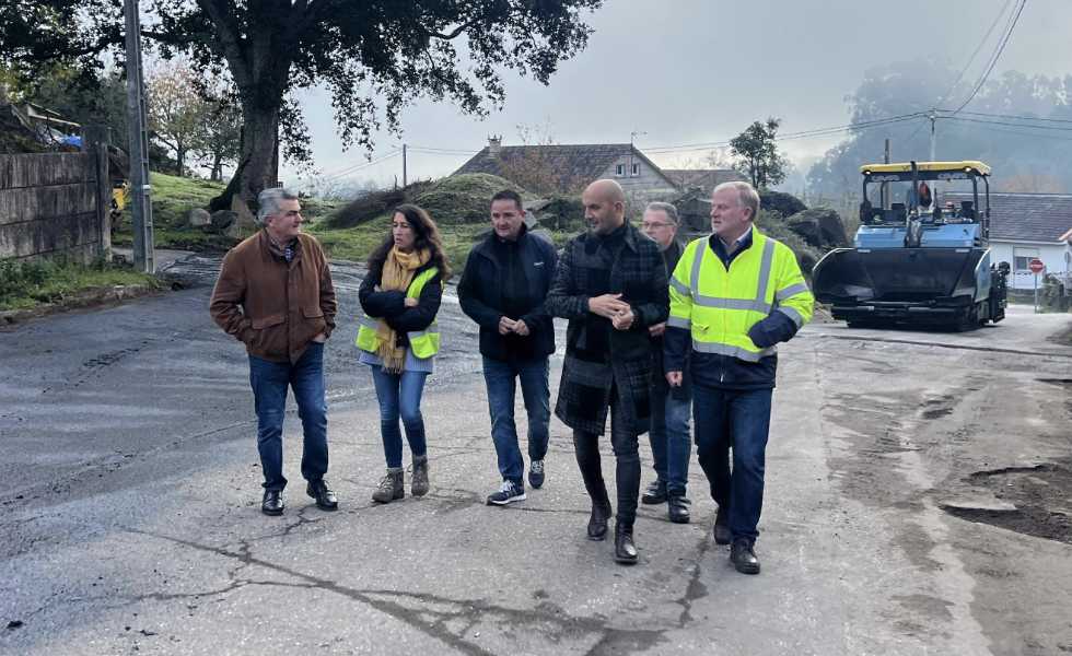 Comienzan las obras de pavimentación en el Camino de A Louriña en Pontellas