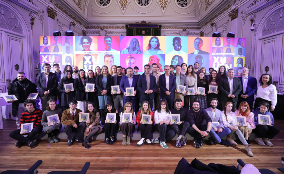 Los Premios Provinciais da Xuventude batieron récord con 111 candidaturas y reconocen el talento diverso de 39 jóvenes de 17 concellos