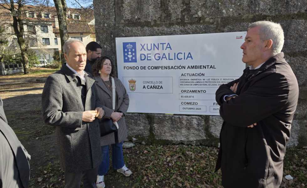 A Cañiza moderniza su alumbrado público para proteger el cielo nocturno y ahorrar energía