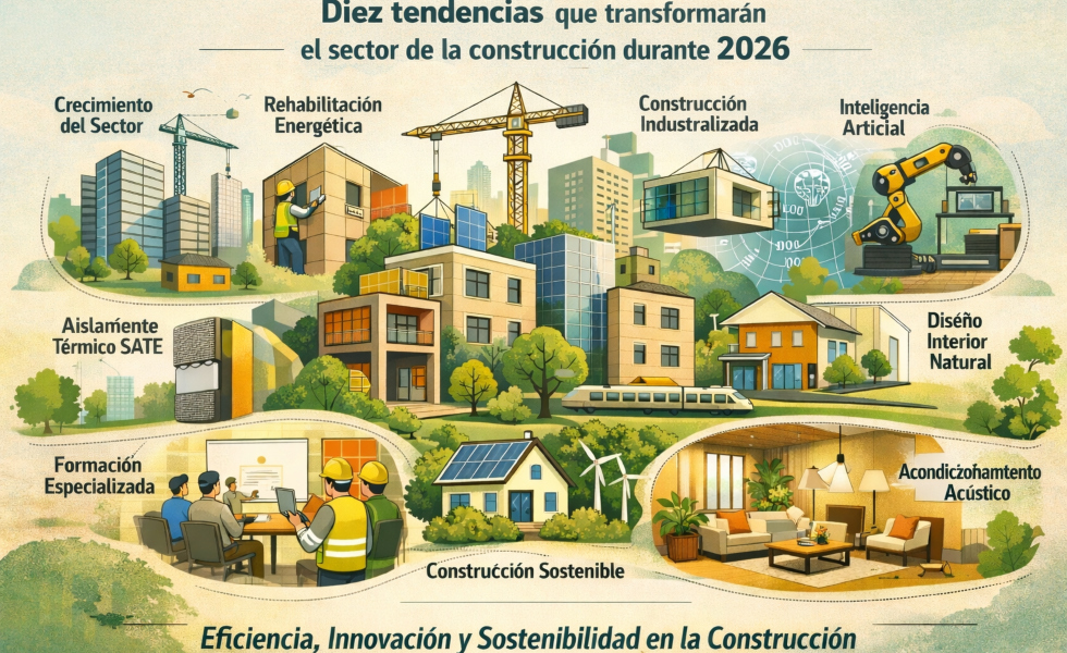 Diez claves que marcarán el futuro de la construcción en 2026